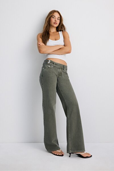 Stradivarius Düşük bel straight fit jean