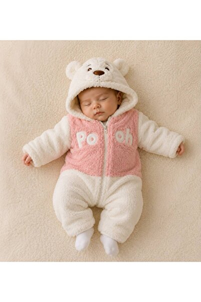 Minizade Winnie the Pooh Welsoft Plush Unisex Zippered Winter Baby Sleeping B...