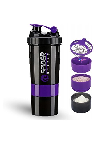 OEM Shaker sport, 500 ml, 2 compartimente pentru suplimente, recipient compar...