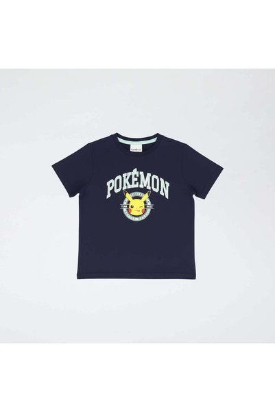 KIABI Short-Sleeved 'Pokémon' Print T-Shirt Blue