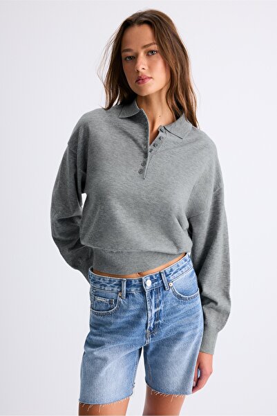 Stradivarius Polo yaka triko kazak