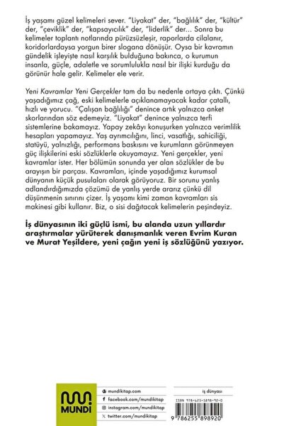 MundiKitap Yeni Kavramlar Yeni Gerçekler