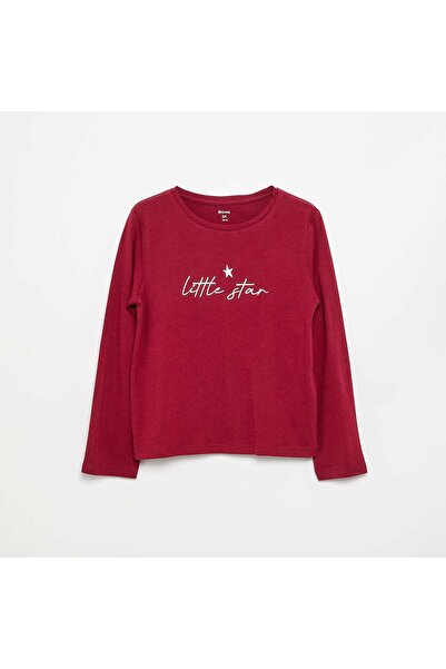KIABI Long-Sleeved T-Shirt Red