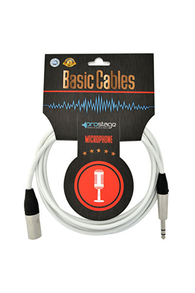 Prostage WBMTS-10 - Επαγγελματικό καλώδιο XLR αρσενικό σε Jack 1/4 TRS, 10 μέ...