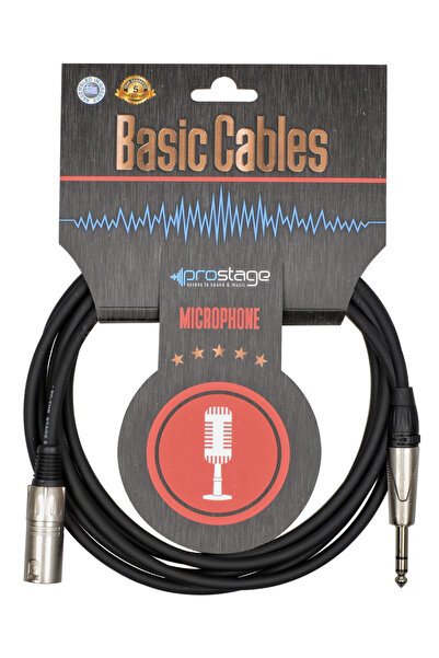 Prostage BMTS-10 - Επαγγελματικό καλώδιο XLR αρσενικό σε Jack 1/4 TRS 10 μέτρα