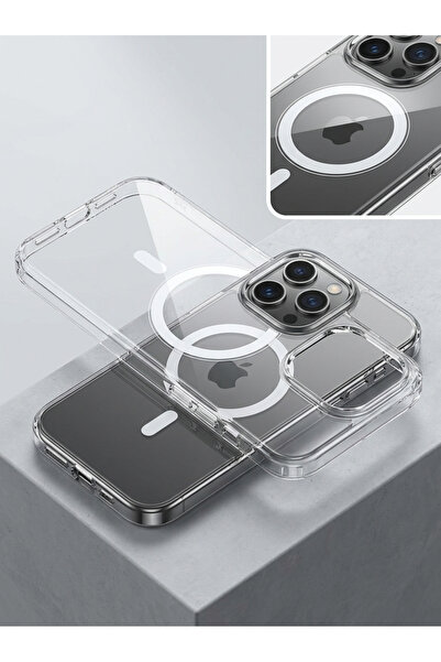iPhone 16 Pro Max Uyumlu Şeffaf Sert Kılıf – Darbe Koruyucu, Kamera Korumalı, İnce Tasarım