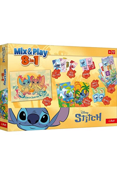 Trefl DISNEY STITCH MIX AND PLAY 8IN1 GAME SET