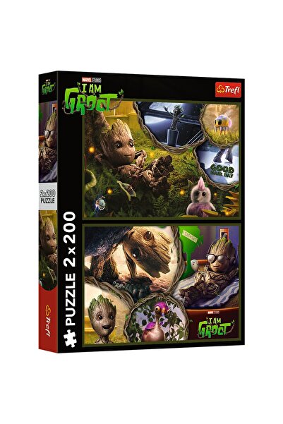 Trefl PUZZLE 2X200 MARVEL I AM GROOT