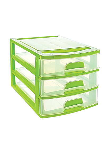 RNL04 Home Tonton 3 Katlı Çekmeceli Masaüstü Organizer Düzenleyici Kutu