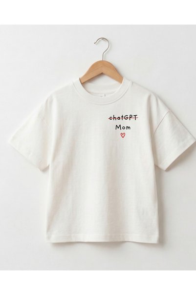 babytex Mom Printed Children's Oversize T-Shirt Cotton Unisex