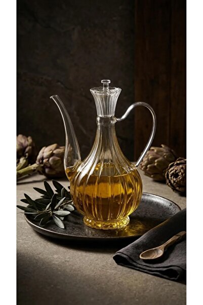 Lumindra Γυάλινο δοχείο λαδιού 750 ml Glory με ρίγες από βοριοπυριτικό γυαλί ...