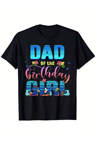 29CUN Men'S T-Shirt Dad Of The Girl Graphic Tee With Tropical Floral Waves - ...