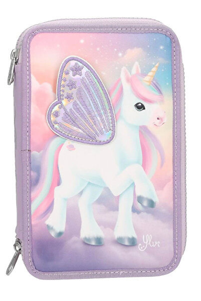Ylvi Triple Pencil Case With Appliqued Wing (0413417)