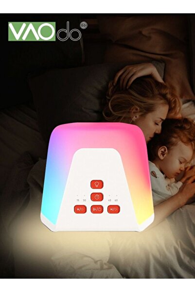 VAODO Natural Sound Night Light, Portable 7 Colored Night Lights Bedside Ligh...