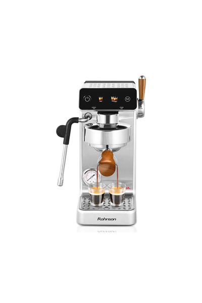 ROHNSON Μηχανή Εσπρέσο R-98300 Suprema Ασημί