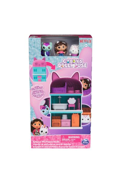 Spinmaster GABBYS DOLLHOUSE MINI PLAYSET WITH FIGURES AND ACCESSORIES
