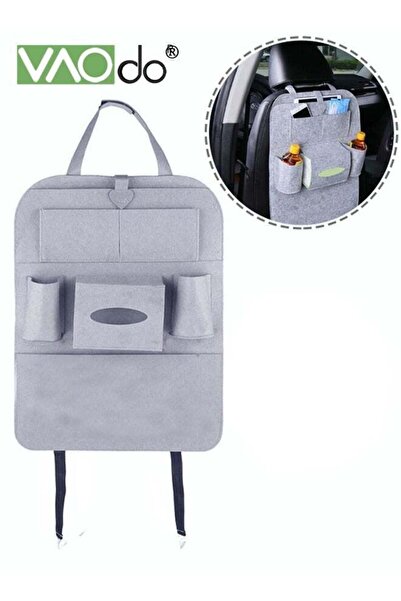 VAODO Car Back Seat Back Storage, Back Seat Protector, With Tissue Box Snacks...