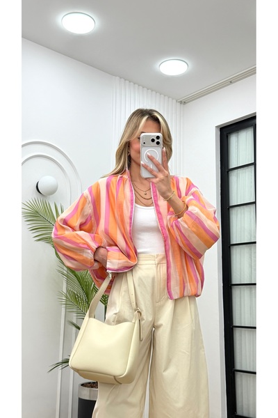 R-Style Multicolored Bomber Jacket