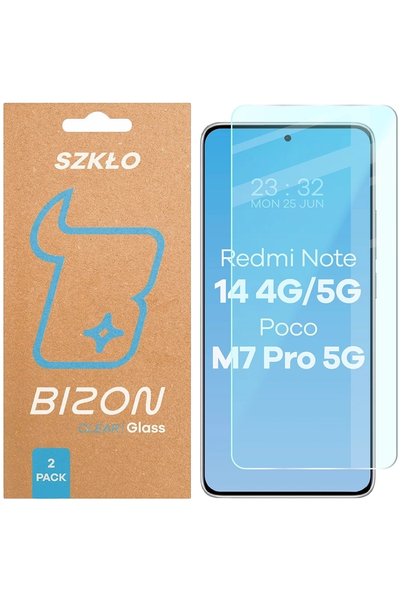 BizonMobile Bizon Clear Duo Σετ 2 τεμαχίων Σκληρυμένο Γυαλί για Xiaomi Redmi ...