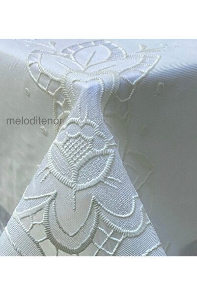 TNR Luxury Draped Non-Slip Embroidery Lace Floral Motif Large Rectangular Pvc...