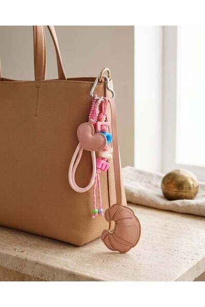 REDTAG Women Pink "love" Croissant Key Ring