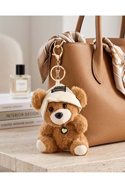 REDTAG Women Brown Teddy Bear Bag Charm