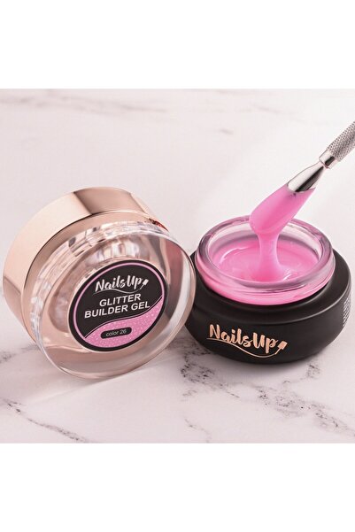 NAILSUP PROFESSIONAL Gel Constructie Unghii Autonivelant Glitter NAILSUP 50g ...