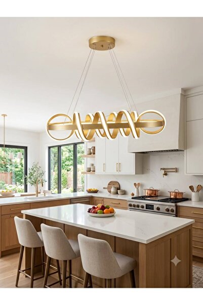 Yemek Masası Modern Led Eskitme Avize