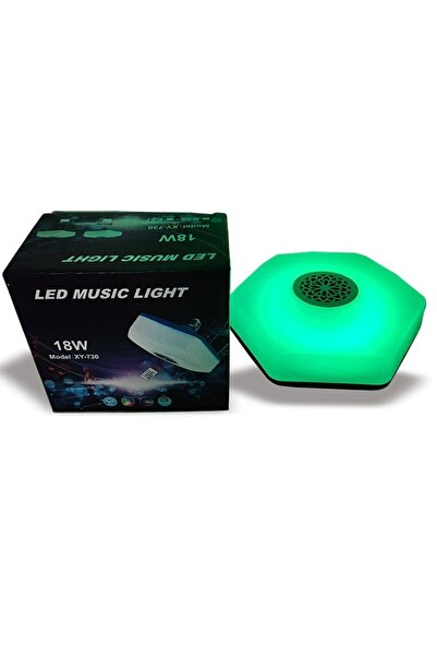 OEM Bec LED Muzical cu Telecomanda Circular 18W