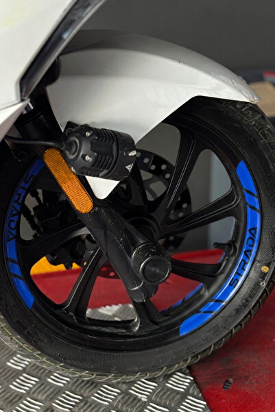 Banxtre 8-Piece Wheel Rim Strip Sticker Set for Mondial Strada Scooter (2 Rim...