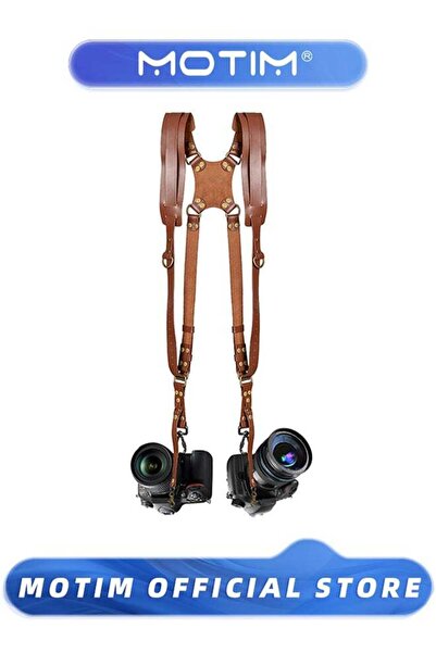 MOTIM Camera Strap Camera Straps for Photographers-Leather Dual Camera Strap ...