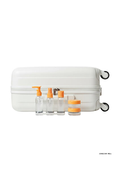 Generic Brand ZENGEZUR طقم حمام سفر محمول مكون من 5 قطع شفاف (141519) طقم زجاجات