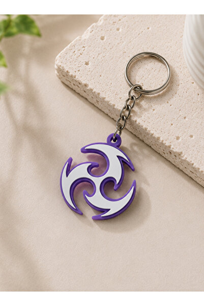 keysa Genshin Impact Keychain 3D Printing Game Accessory Element Symbol Keychain
