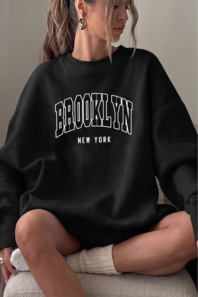 uyguntarz Unisex Printed Crew Neck Sweatshirt