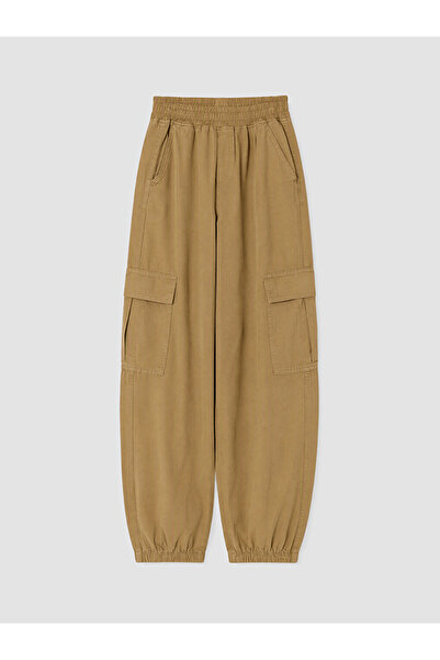 LC Waikiki Girl's Gabardine Cargo Pants