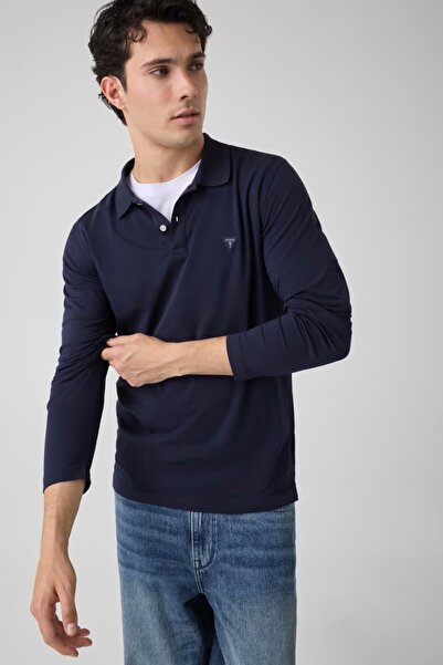 Guess Logo Yamalı Polo Sweat M6YP36K4395