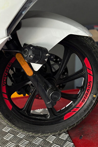Banxtre 8-Piece Wheel Rim Strip Sticker Set for Mondial Strada Scooter (2 Rim...