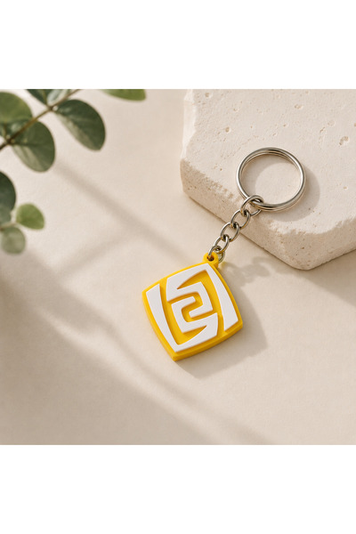keysa Genshin Impact Keychain 3D Printing Game Accessory Element Symbol Keychain