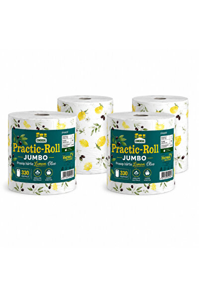 Practic Roll Prosop Practic Lemon & Olive set de 2 bucati