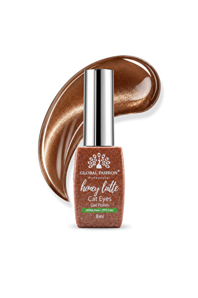 GLOBAL FASHION Professional Honey Latte Cat Eye Gel Polish 8ml HEMA & TPO Free