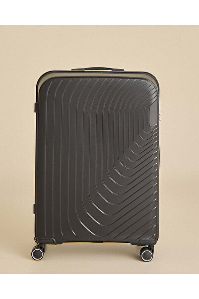 REDTAG Black Hard Trolley With Built In Lock 24 Inch
