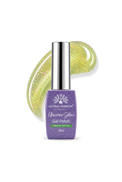 GLOBAL FASHION Professional Unicorn Glow Gel Polish 8ml HEMA & TPO Free