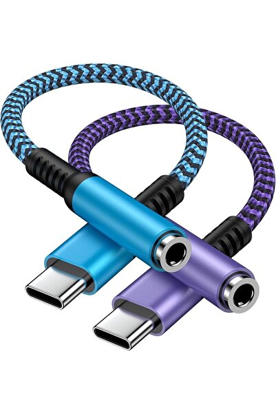 Haoano محول صوت USB C الى 3.5 ملم، محول مقبس سماعة راس USB نوع C لايفون 17e/1...