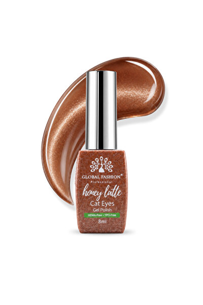 GLOBAL FASHION Professional Honey Latte Cat Eye Gel Polish 8ml HEMA & TPO Free