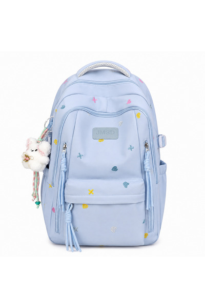 Alessandro DESIGN Rucsac de Scoala KRAKOW, 47x33x14 cm, Oxford, Albastru Deschis