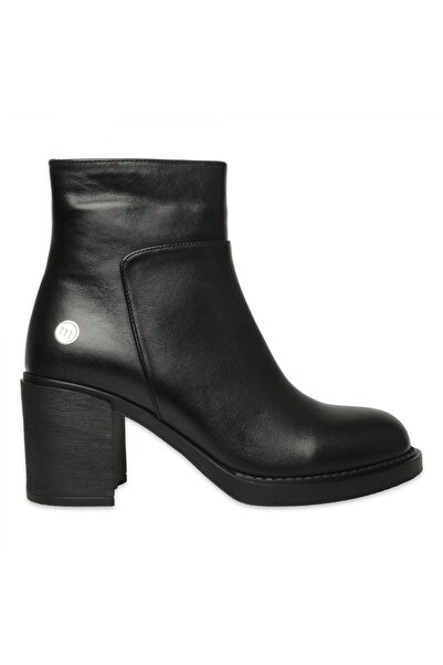Mammamia D26Kb-8495 Thick Heeled Daily Black Women's Boots