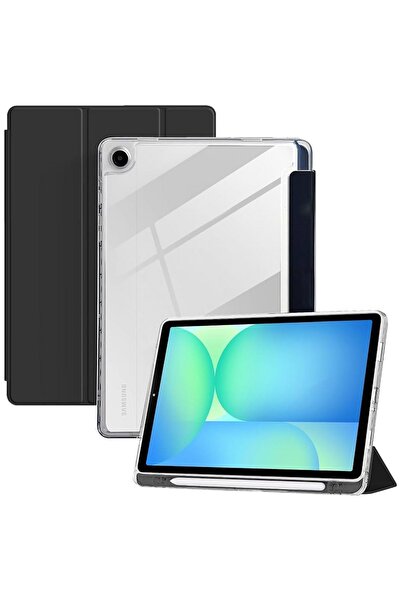 Zebana Samsung Galaxy Tab A11 Plus 11 İnç Şeffaf Tablet Kılıfı (Kalem Bölmeli...