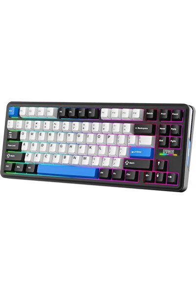 GENERAL ايبوميكر كيبورد العاب لاسلكي TH85 QMK/VIA، بلوتوث 5.0/2.4GHz/USB-C | ...