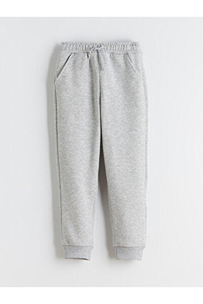 LC Waikiki Rmz Gi̇yi̇m Farkiyla Boys' Thick Jogger Sweatpants with Waist Cord