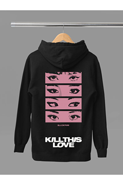 MAGORS Blackpink K-Pop Band Printed Cotton Long Sleeved 3-Yarn Hooded Sweatshirt